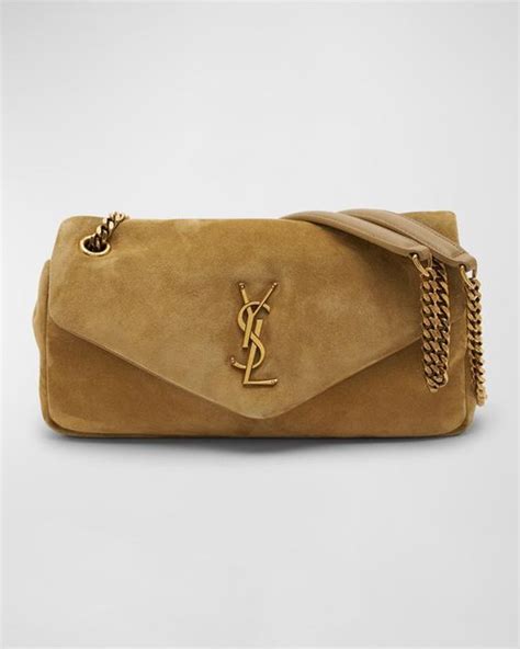 ysl suede bag brown|saint laurent calypso bag.